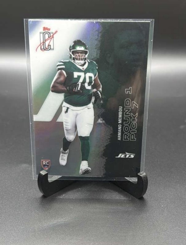 Topps 2025 Signature Class Armand Membou New York Jets #163 Rookie Refractor