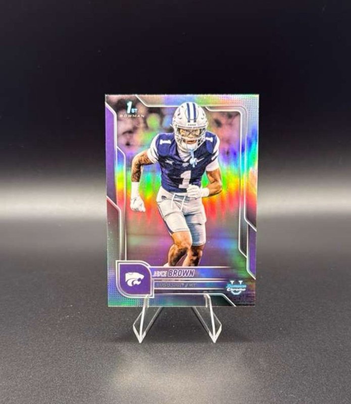 #71 Jayce Brown 2025 Bowman University Chrome - Refractor