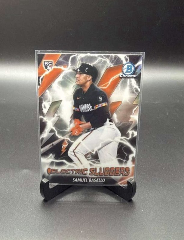 2026 Bowman SAMUEL BASALLO Chrome Electric Sluggers RC #ES-10 Baltimore Orioles