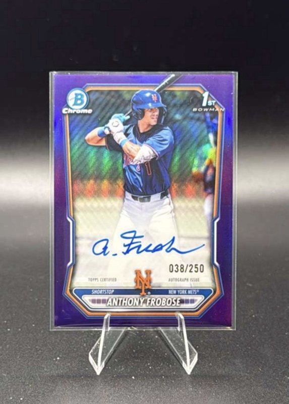 2026 Bowman Anthony Frobose 1st Purple Refractor AUTO /250 #CPA-AFR Mets