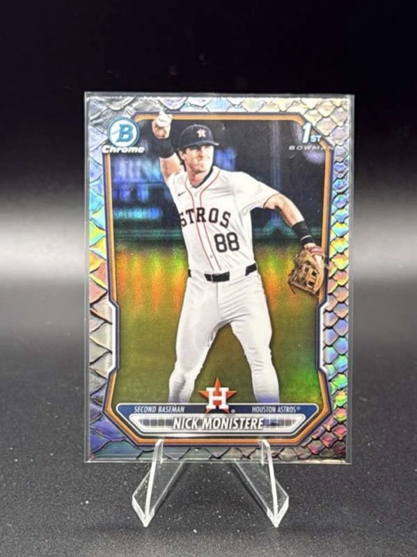 Nick Monistere 1st Bowman Chrome Reptilian Refractor 2026 BCP-103 Astros