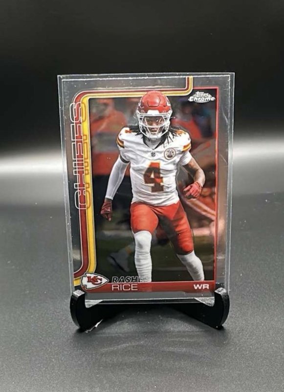 2025 Topps Chrome Rashee Rice Kansas City Chiefs Football Card #147