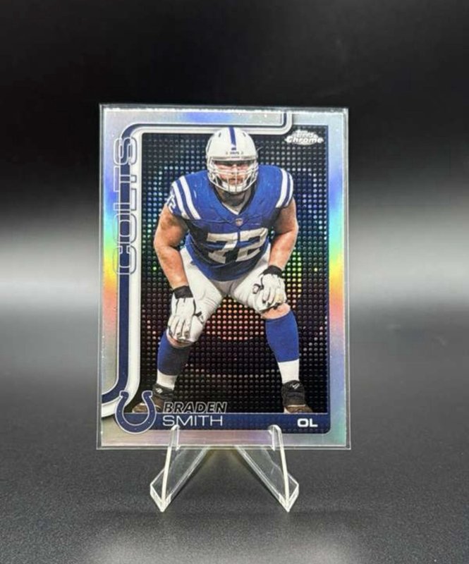 Topps Chrome 2025 Braden Smith Lightboard Logo Colts Case Hit SSP #134