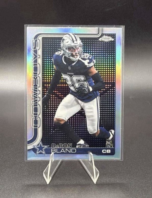 2025 Topps Chrome Football Daron Bland Lightboard Logo #82 Dallas Cowboys SP