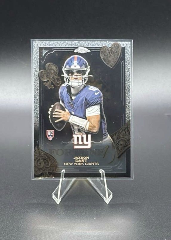 2025 TOPPS CHROME FOOTBALL JAXSON DART RC FORTUNE 15 ROOKIE  F15-23 GIANTS