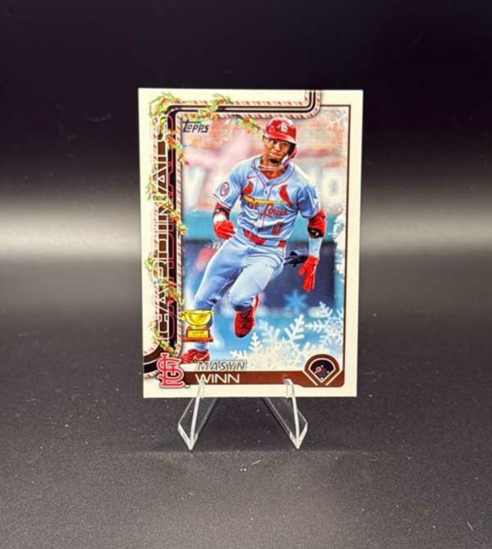 2025 Topps Holiday - Masyn Winn #H193 Holiday Silver Glitter