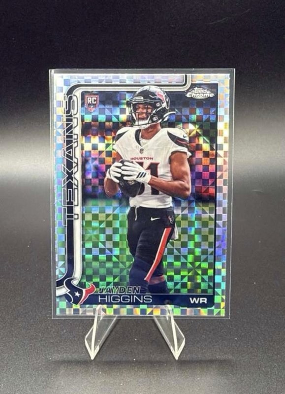 2025 Topps Chrome - Rookies Jayden Higgins #343 X-Fractor (RC)