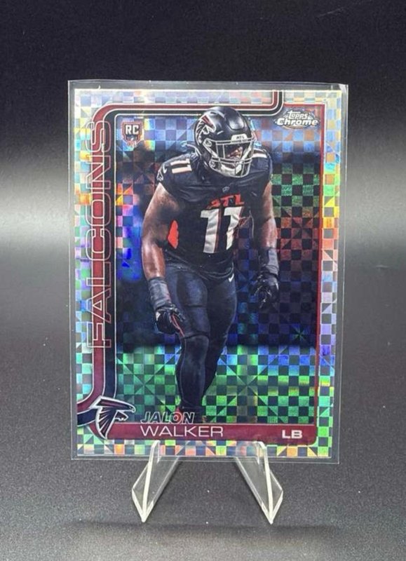 2025 Topps Chrome - Rookies Jalon Walker #354 X-Fractor (RC)