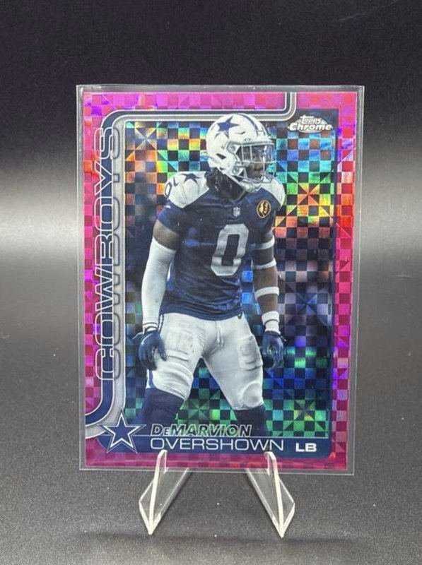 2025 Topps Chrome - DeMarvion Overshown #78 Hot Pink X-Fractor