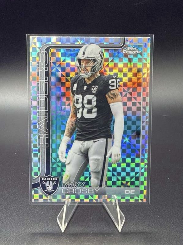 2025 Topps Chrome - Maxx Crosby #180 X-Fractor