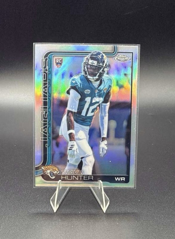 2025 Topps Chrome - Rookies Travis Hunter #332 Topps Refractor (RC)