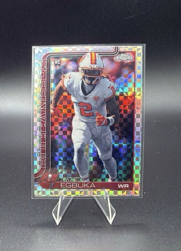 2025 Topps Chrome - Rookies Emeka Egbuka #312 X-Fractor (RC)