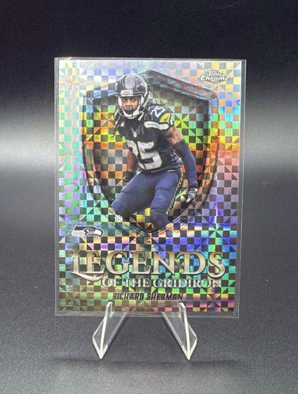 2025 Topps Chrome - Legends of the Gridiron Richard Sherman #LOG-36 X-Fractor