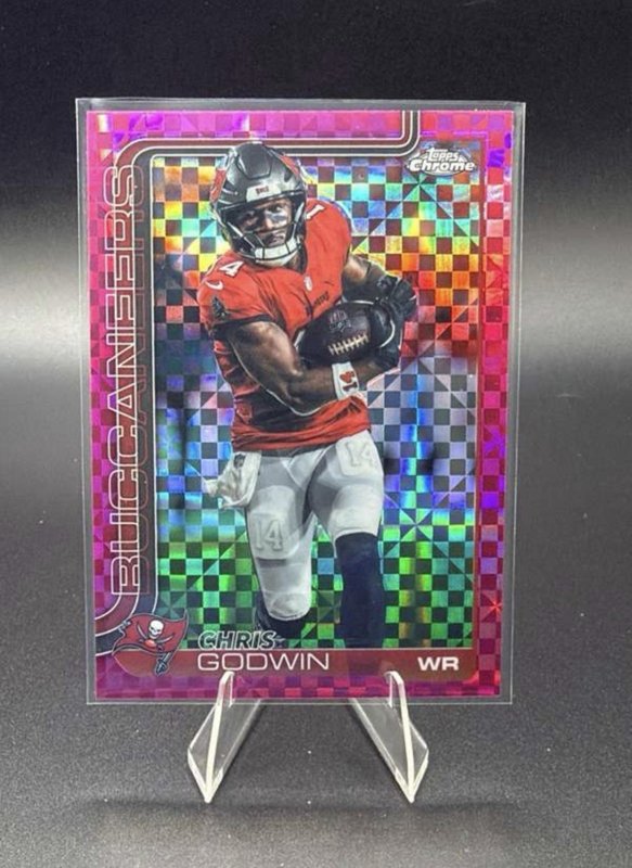2025 Topps Chrome - Chris Godwin #283 Hot Pink X-Fractor